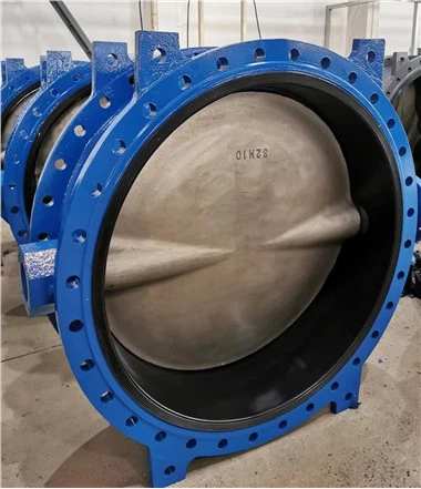 Grote maat DN1200 concentrische vlinderklep met dubbele flens